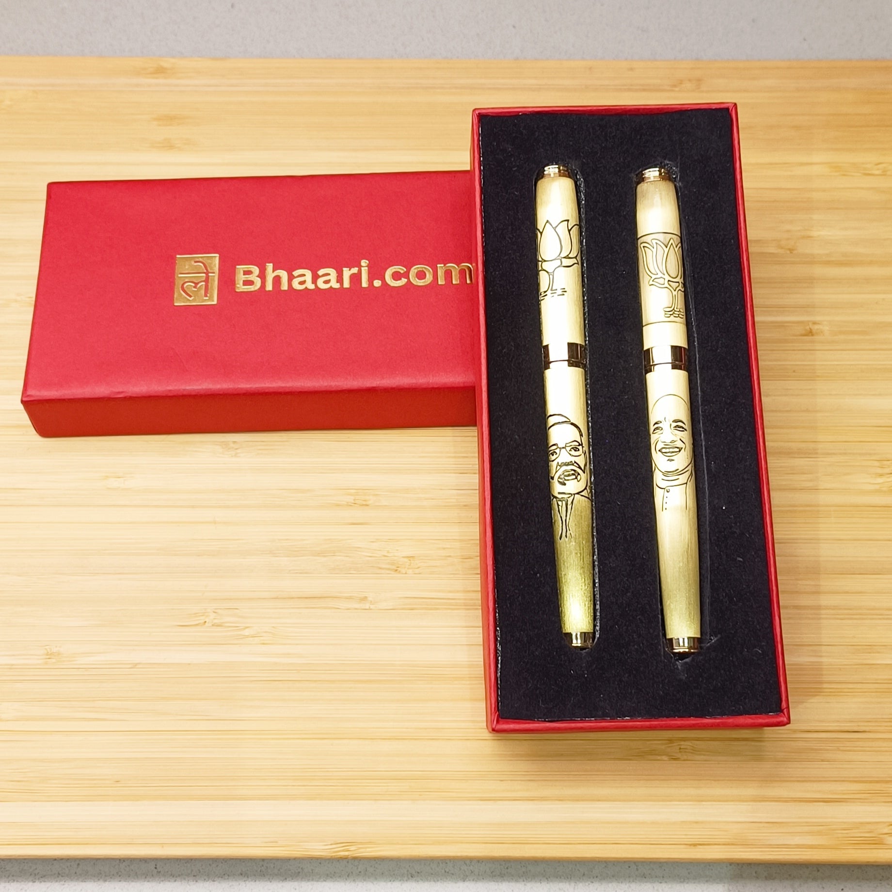 Modi ji yogi Ji Golden Pen Set