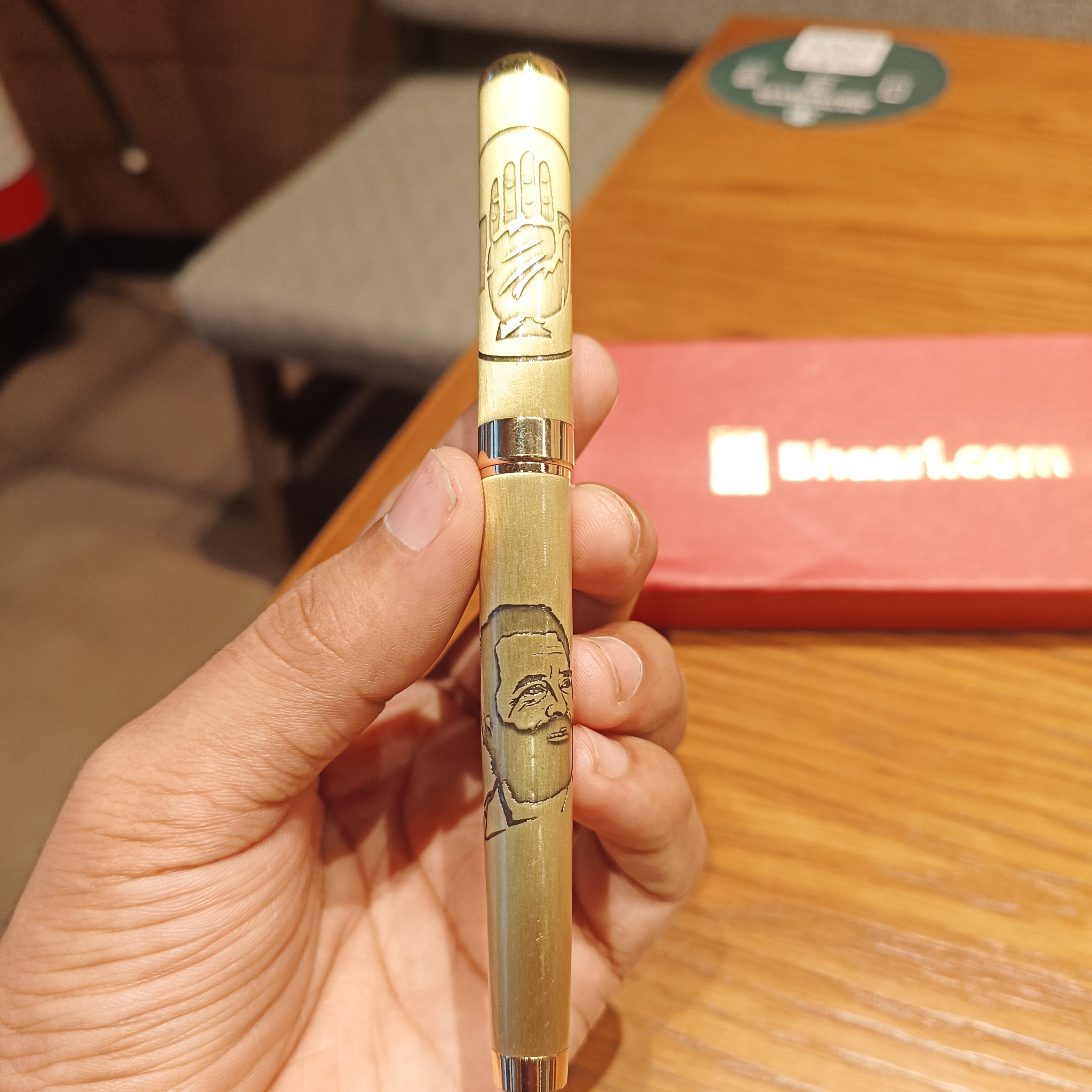 Rahul Gandhi Golden Pen