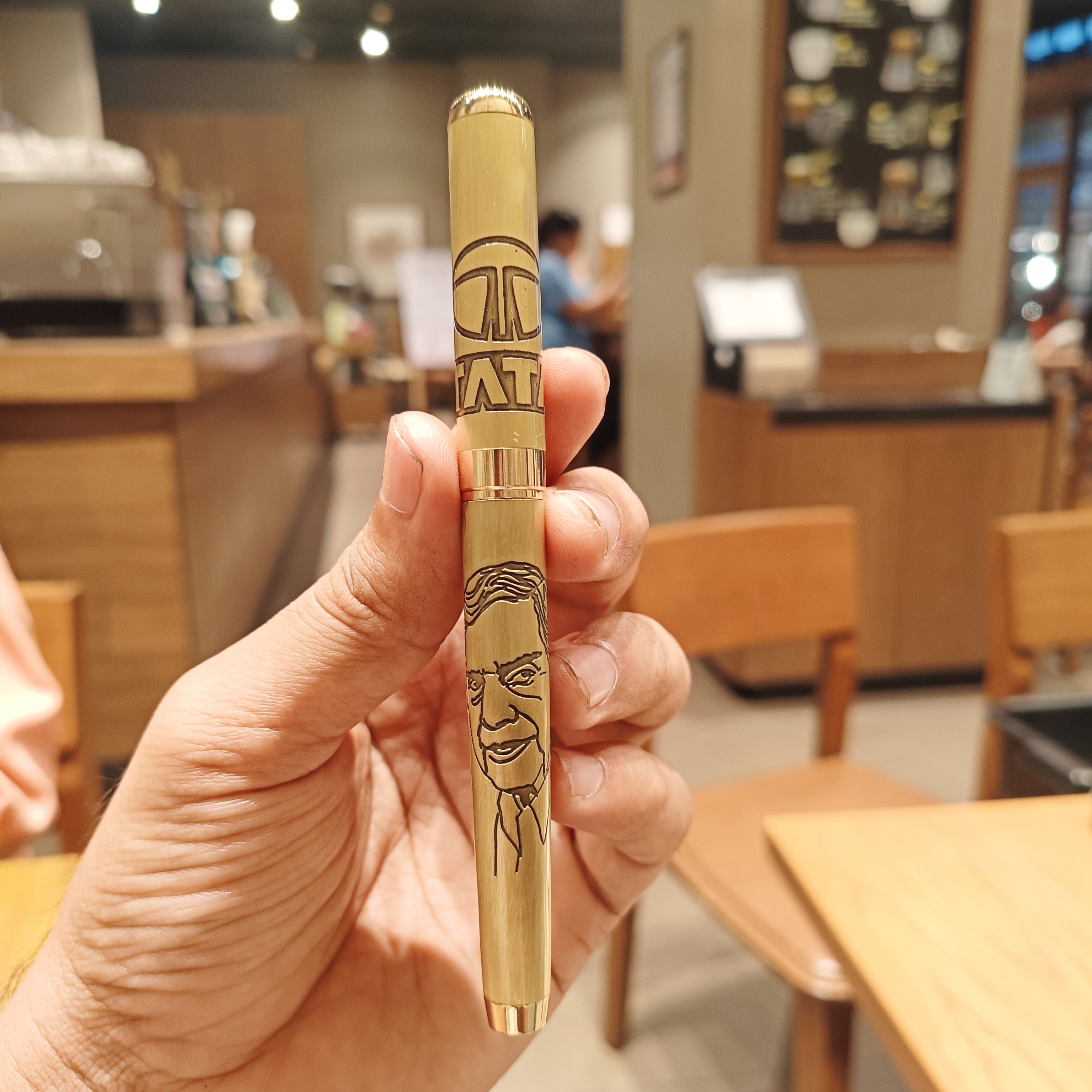 Ratan Tata Signature Golden pen