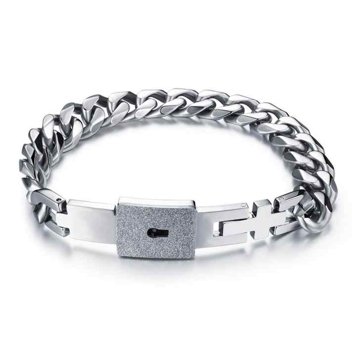 Couple lock bracelet